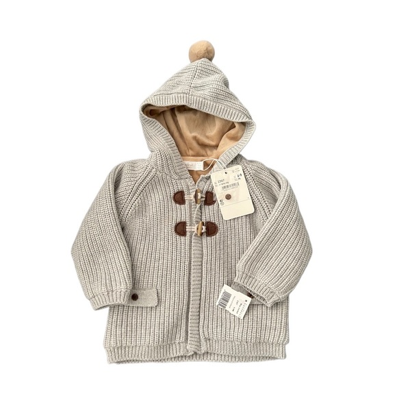 NWT! Mayoral Lined Cardigan / Pram Coat, Color Grey, Size 6-9M - Picture 1 of 8